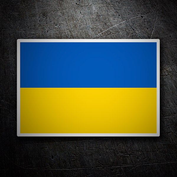 Autocollants: Drapeau de l'Ukraine