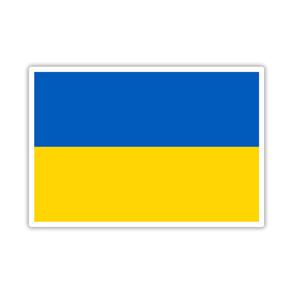 Autocollants: Drapeau de l'Ukraine