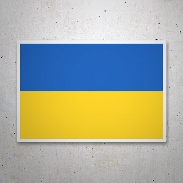 Autocollants: Drapeau de l'Ukraine