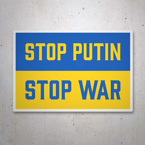 Autocollants: Stop Putin Stop War