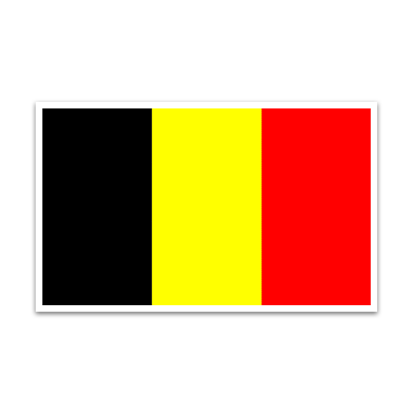 Autocollants: Drapeau belge