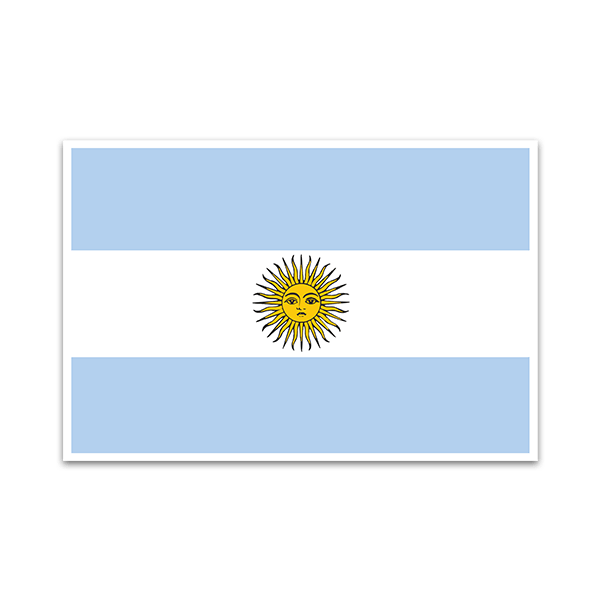 Autocollants: Drapeau Argentine