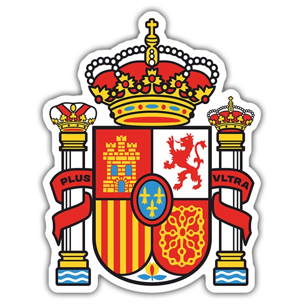 Autocollant Blason Ville Elche Espagne - 7,5x10 Cm - Sticker Voiture/Moto - Extérieur/Intérieur