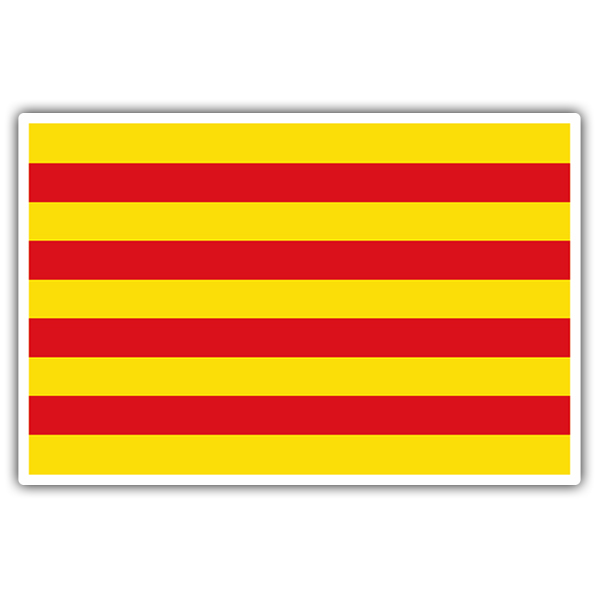 Autocollants: Drapeau Catalogne