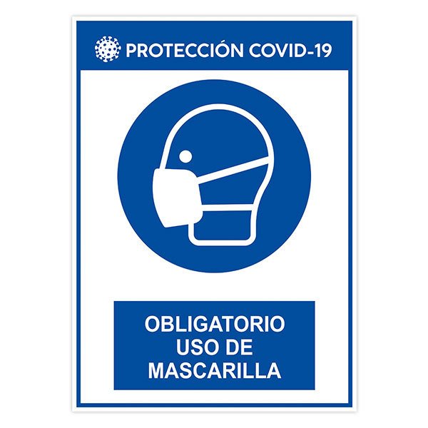 Autocollants: Protection covid19 utilisation du masque