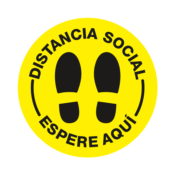 Autocollants: Sticker Sol distance sociale 0