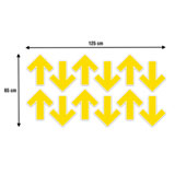 Autocollants: Set 12X Flèches Soil Arrows  jaunes 3