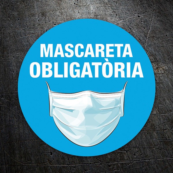 Autocollants: Protection utilisation du masque obligatoire 1