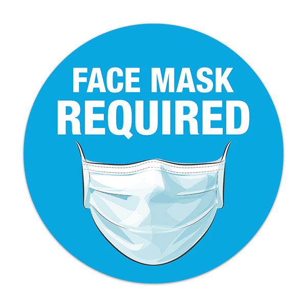 Autocollants: Covid19 utilisation du masque obligatoire