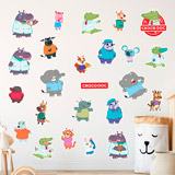 Stickers pour enfants: Kit de personnage Croco Doc 3