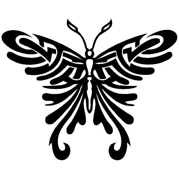 Autocollants: Papillon tribal