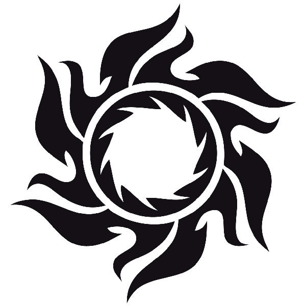 Autocollants: Soleil tribal