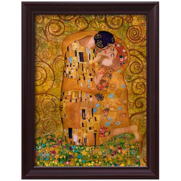 Stickers muraux: Imaginez le baiser de Klimt