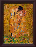 Stickers muraux: Imaginez le baiser de Klimt 3