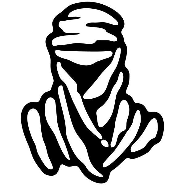 Autocollants: Silhouette Humaine avec Tissu Abstrait