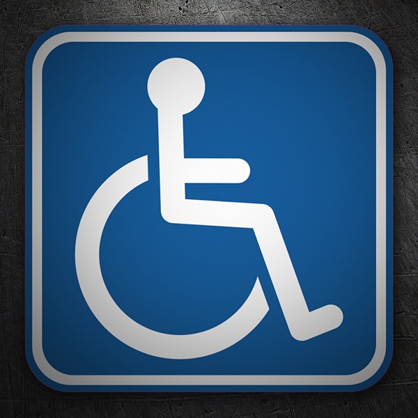 Stickers muraux: Signal handicapé