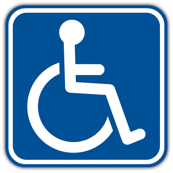 Autocollant Signal handicapé