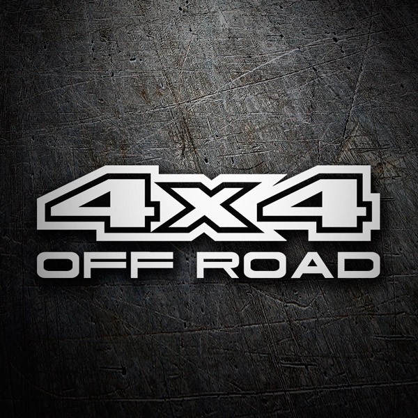 Autocollants: 4x4 Off Road Typographie Racing