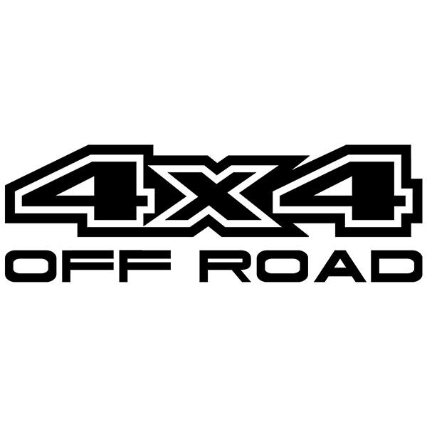 Autocollants: 4x4 Off Road Typographie Racing