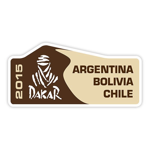 Autocollants: Dakar 2015 Argentine Bolivie Chili