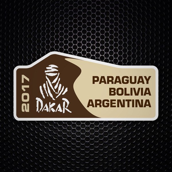 Autocollants: Dakar Paraguay Bolivie Argentine 2017