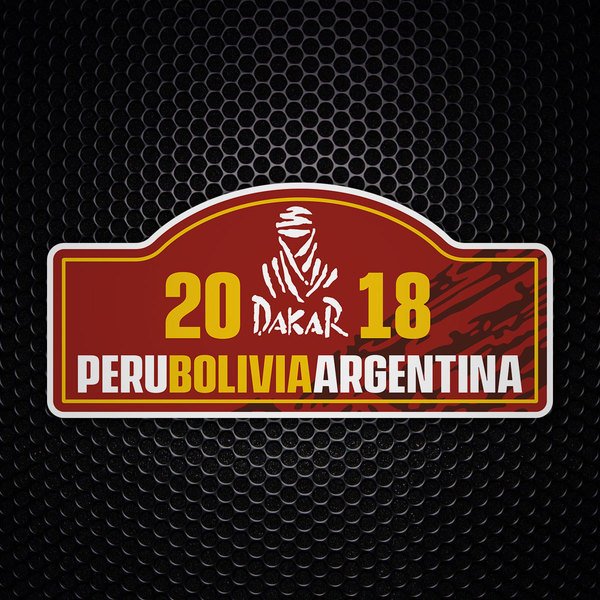 Autocollants: DAKAR 20 P&eacute;rou Bolivie Argentine