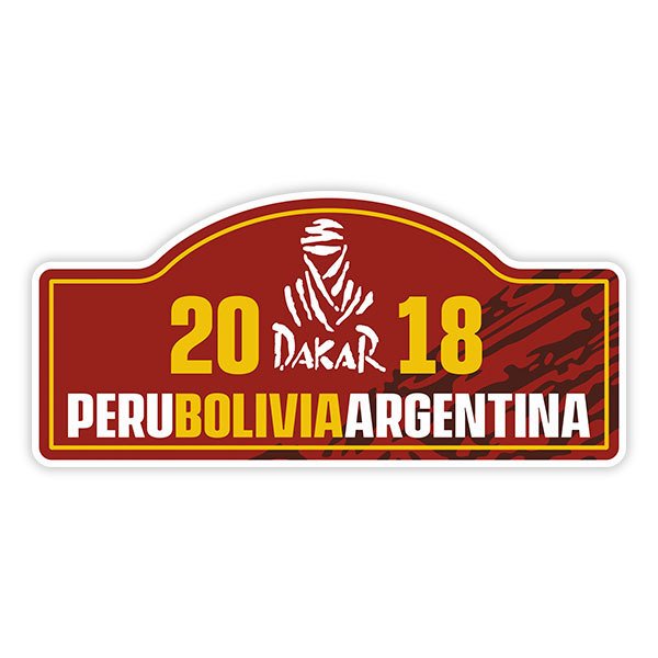 Autocollants: DAKAR 20 P&eacute;rou Bolivie Argentine