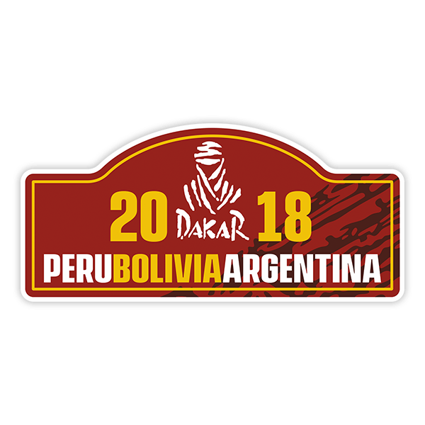Autocollants: DAKAR 20 P&eacute;rou Bolivie Argentine
