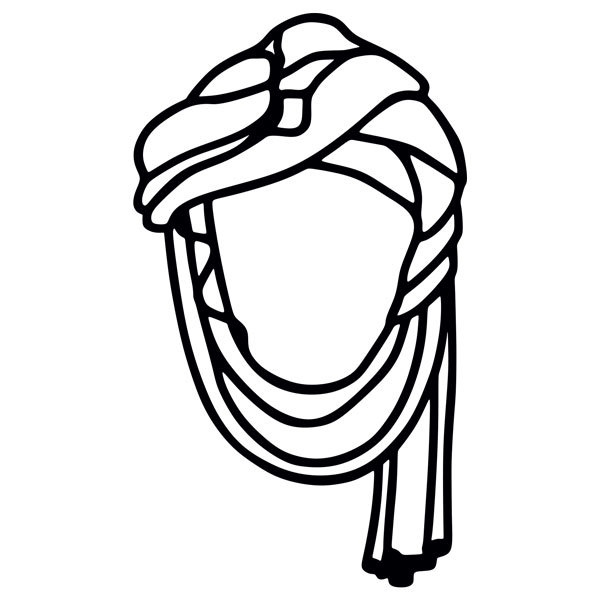 Autocollants: Design de Turban Stylis&eacute;