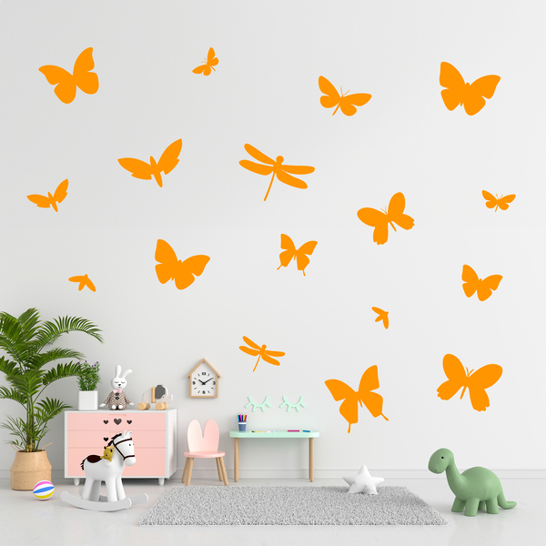Stickers muraux: Kit 17 Insectes