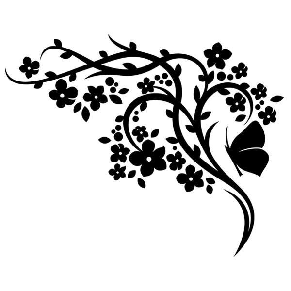 Stickers muraux: Laurus Florale