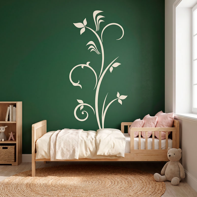 Branche florale ornementale 7/8