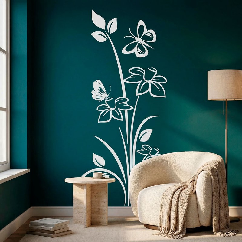 Fleurs et papillons 15