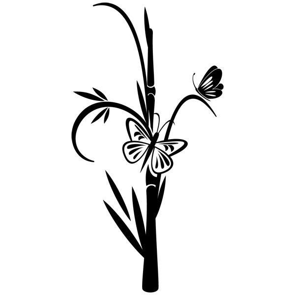 Stickers muraux: Shibataea floral