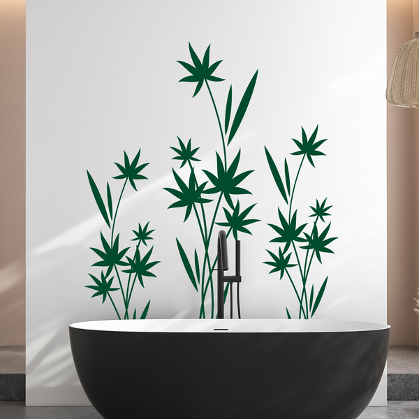 Stickers muraux: Cyperus floral