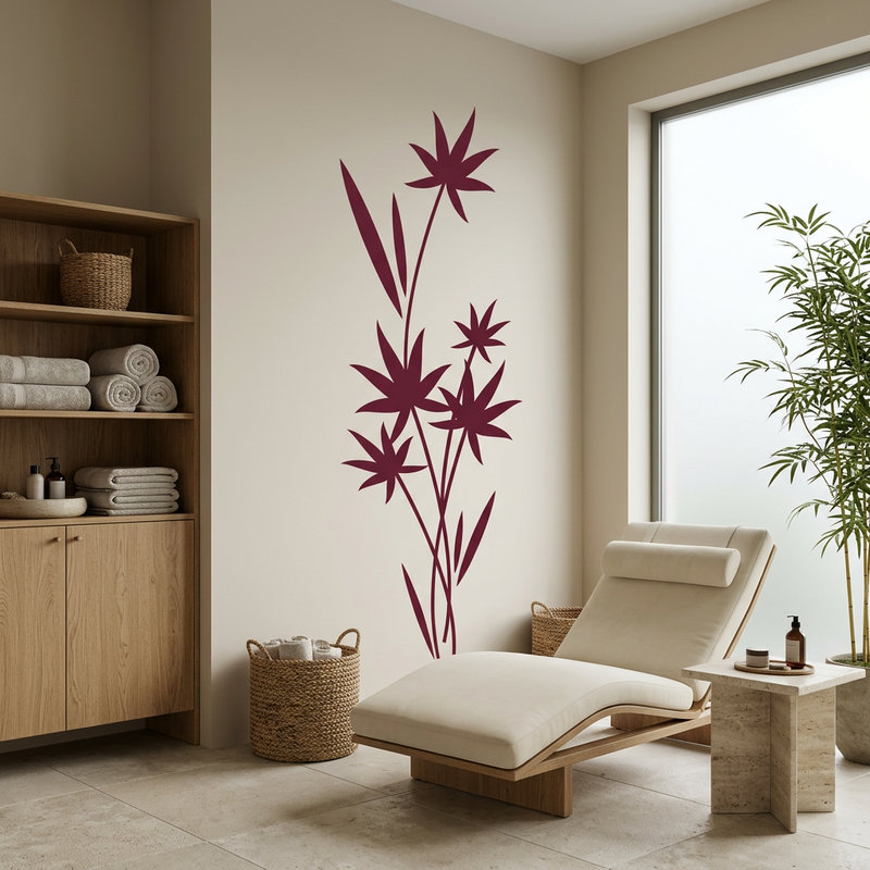 Stickers muraux: Cyperus floral