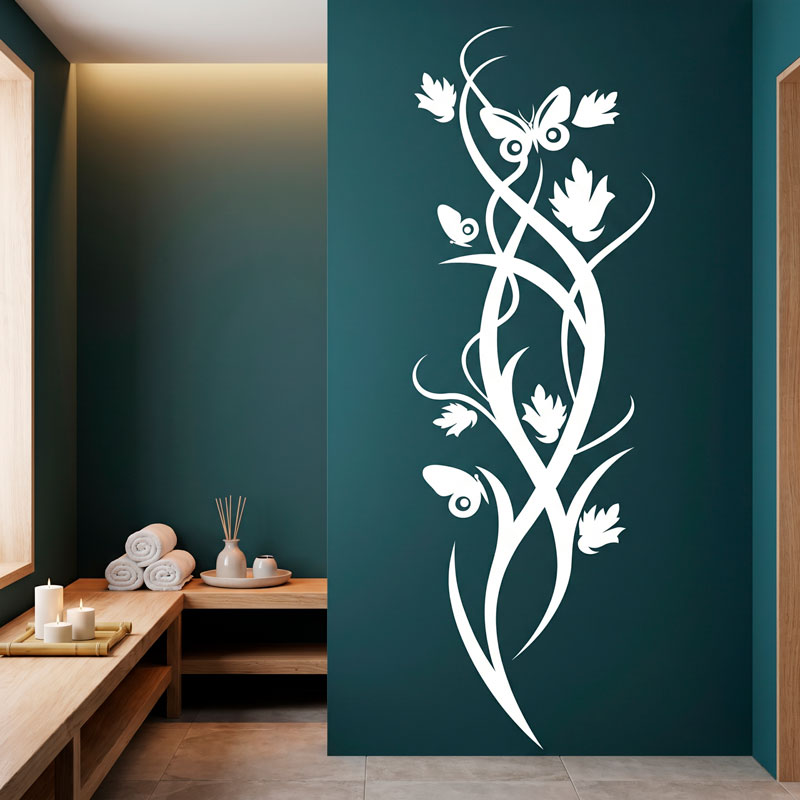 Composition florale verticale aux papillons 7
