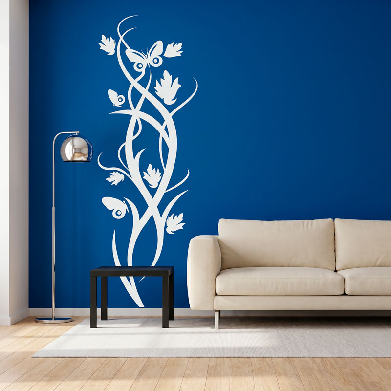 Composition florale verticale aux papillons 8