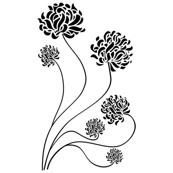 Stickers muraux: Adonis floral