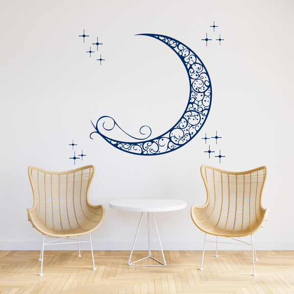 Stickers muraux: Lune ornementale