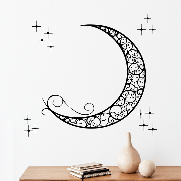 Stickers muraux: Lune ornementale