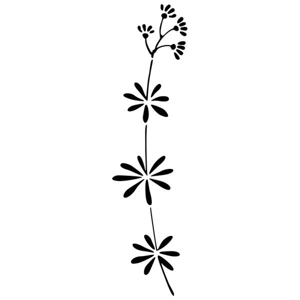 Stickers muraux: Sticker tige de marguerites
