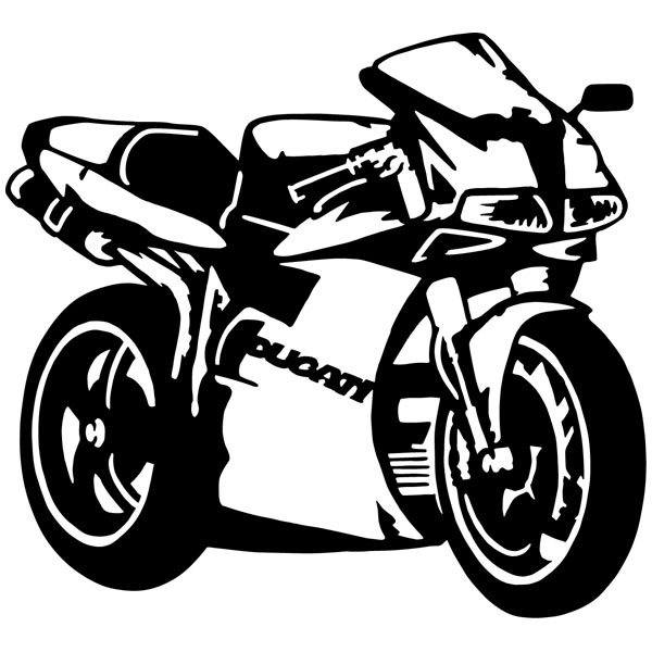 Stickers muraux: Moto Ducati