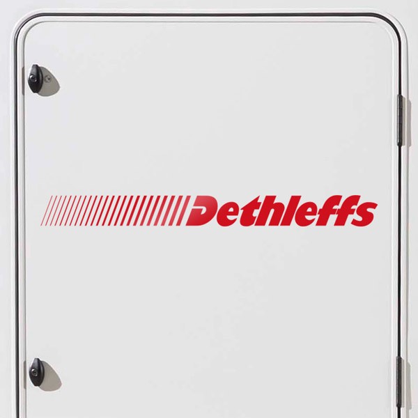 Stickers camping-car: Dethleffs horizontal