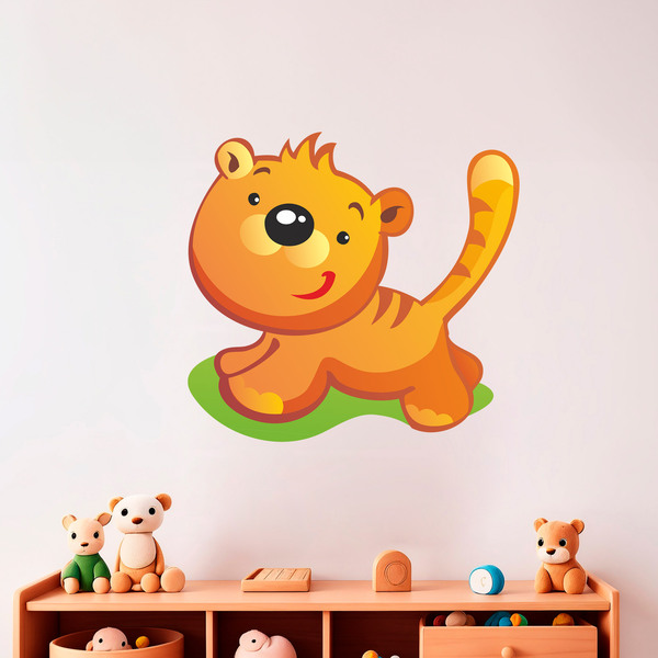 Stickers pour enfants: Chiot Tigre