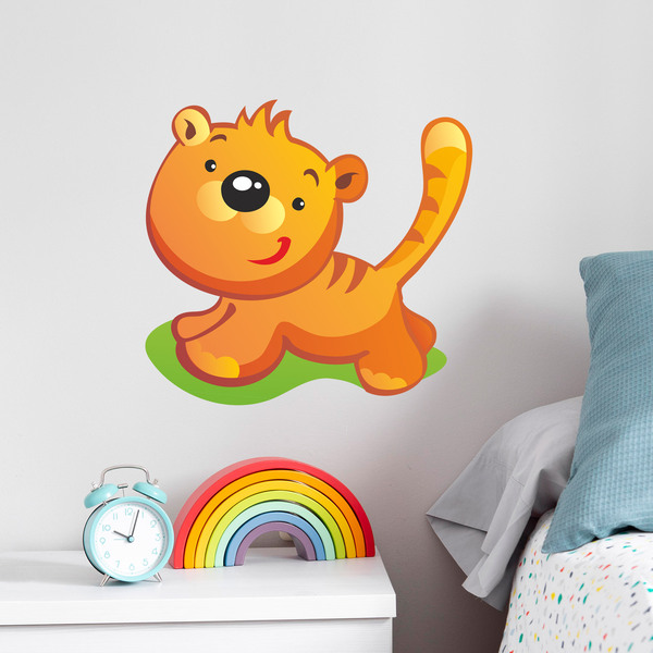 Stickers pour enfants: Chiot Tigre