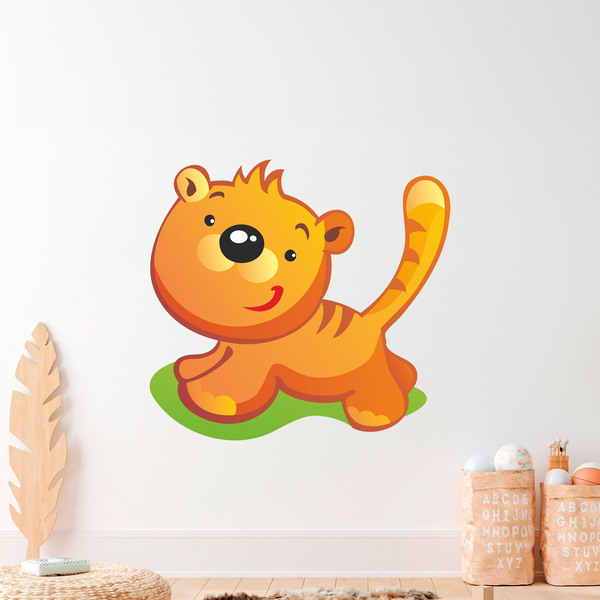 Stickers pour enfants: Chiot Tigre