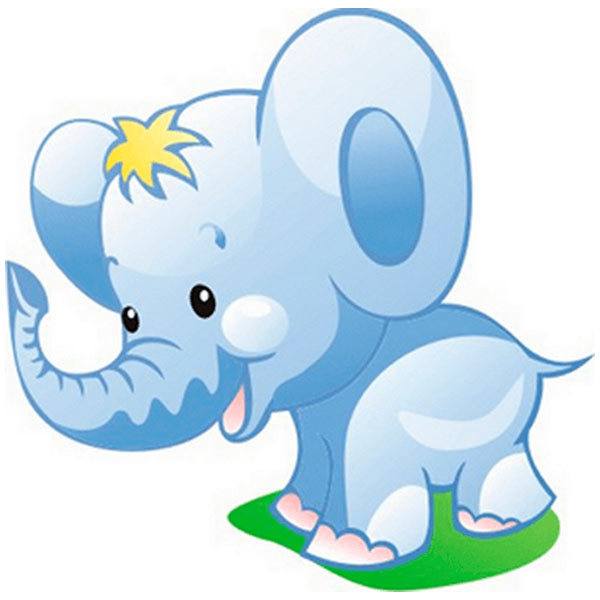 Stickers pour enfants: Éléphant chiot