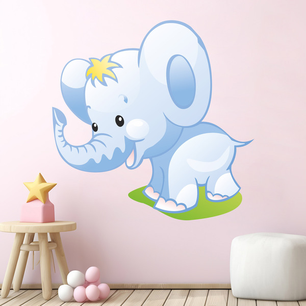 Stickers pour enfants: Éléphant chiot