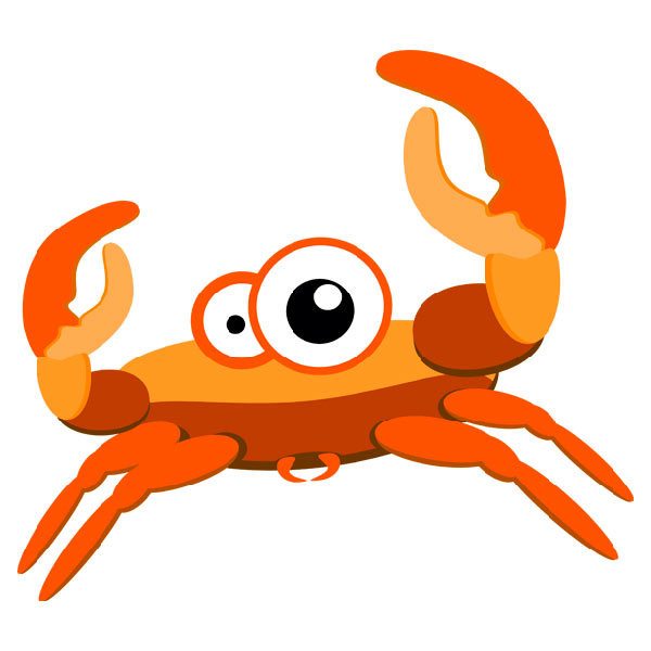 Stickers pour enfants: Crabe des enfants